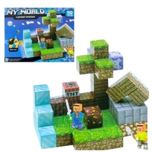 Minecraft magnetne kockice set od 50 delova