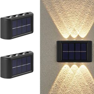 Solarne Lampe Za Ogradu Zidove I Fasade - Sa 6 svetiljki ( gore - dole )